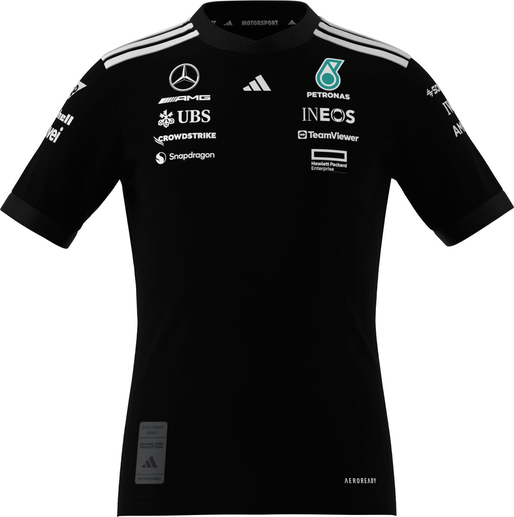 Mercedes - AMG Petronas Formula One 2025 Kids Team Driver Jersey - Black/White
