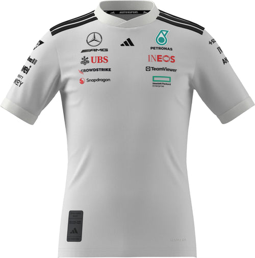 Mercedes - AMG Petronas Formula One 2025 Kids Team Driver Jersey - Black/White