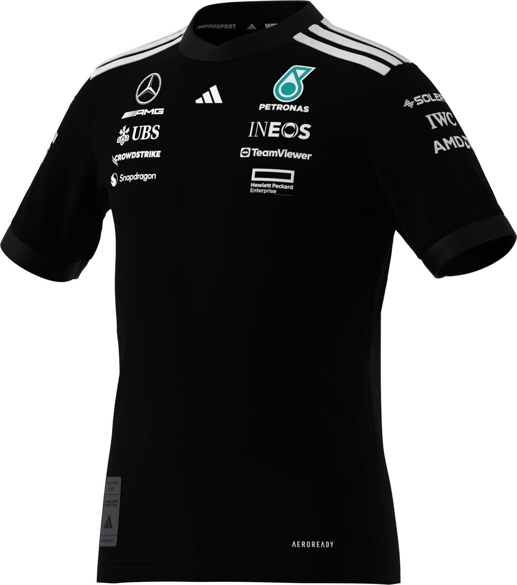 Mercedes - AMG Petronas Formula One 2025 Kids Team Driver Jersey - Black/White