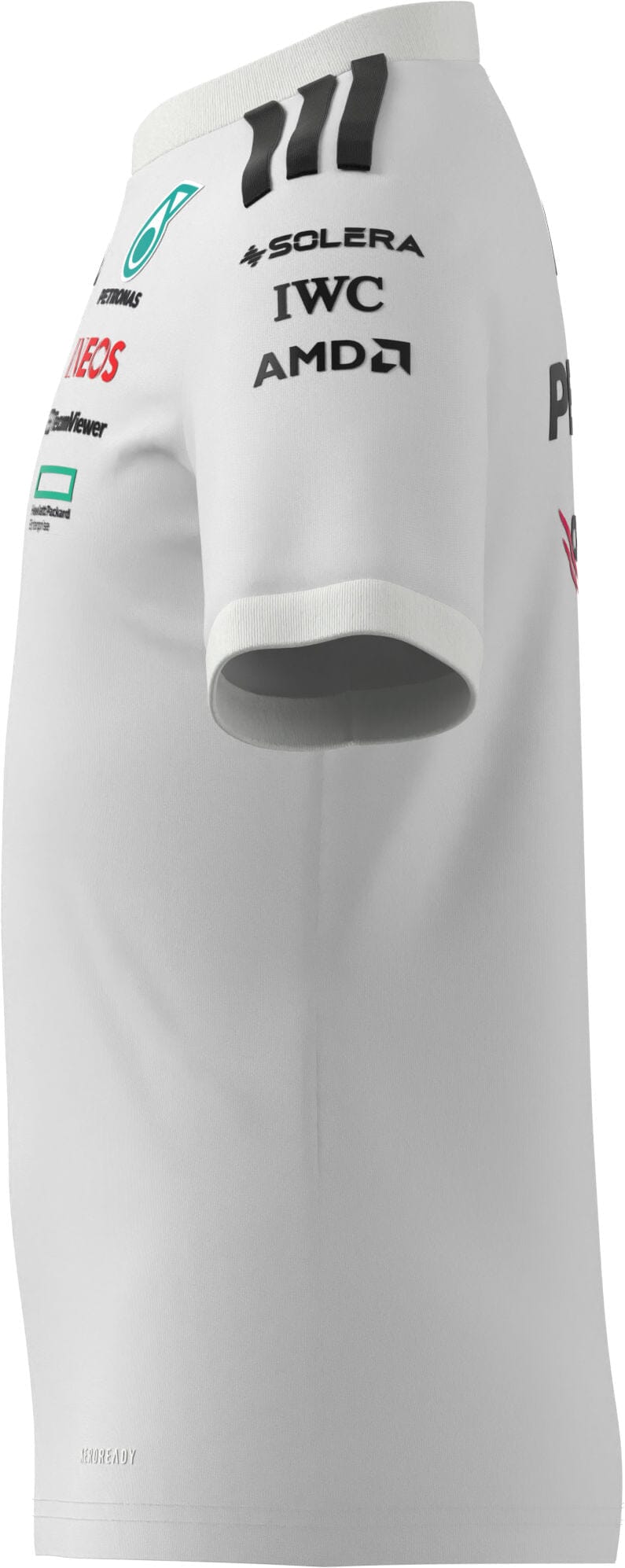 Mercedes - AMG Petronas Formula One 2025 Kids Team Driver Jersey - Black/White