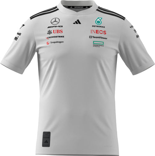 Mercedes - AMG Petronas Formula One 2025 Men's Team Driver Jersey - Black/White