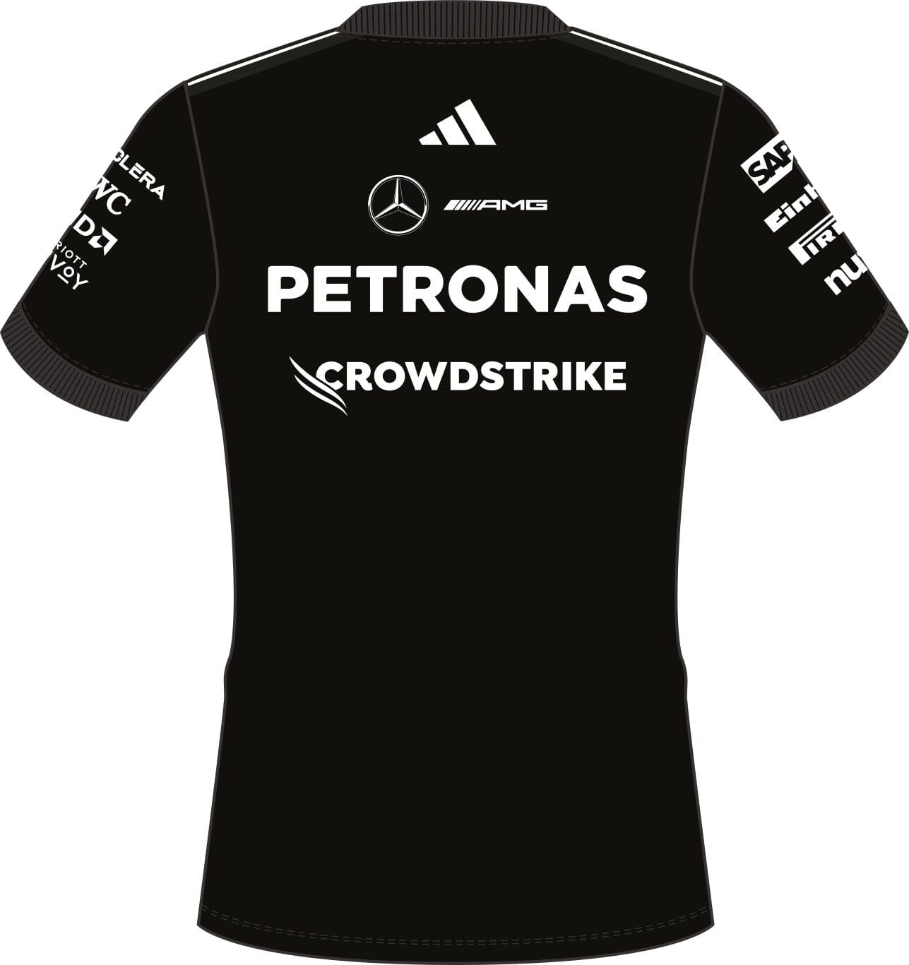 Mercedes - AMG Petronas Formula One 2025 Women's Team Driver Jersey - Black/White