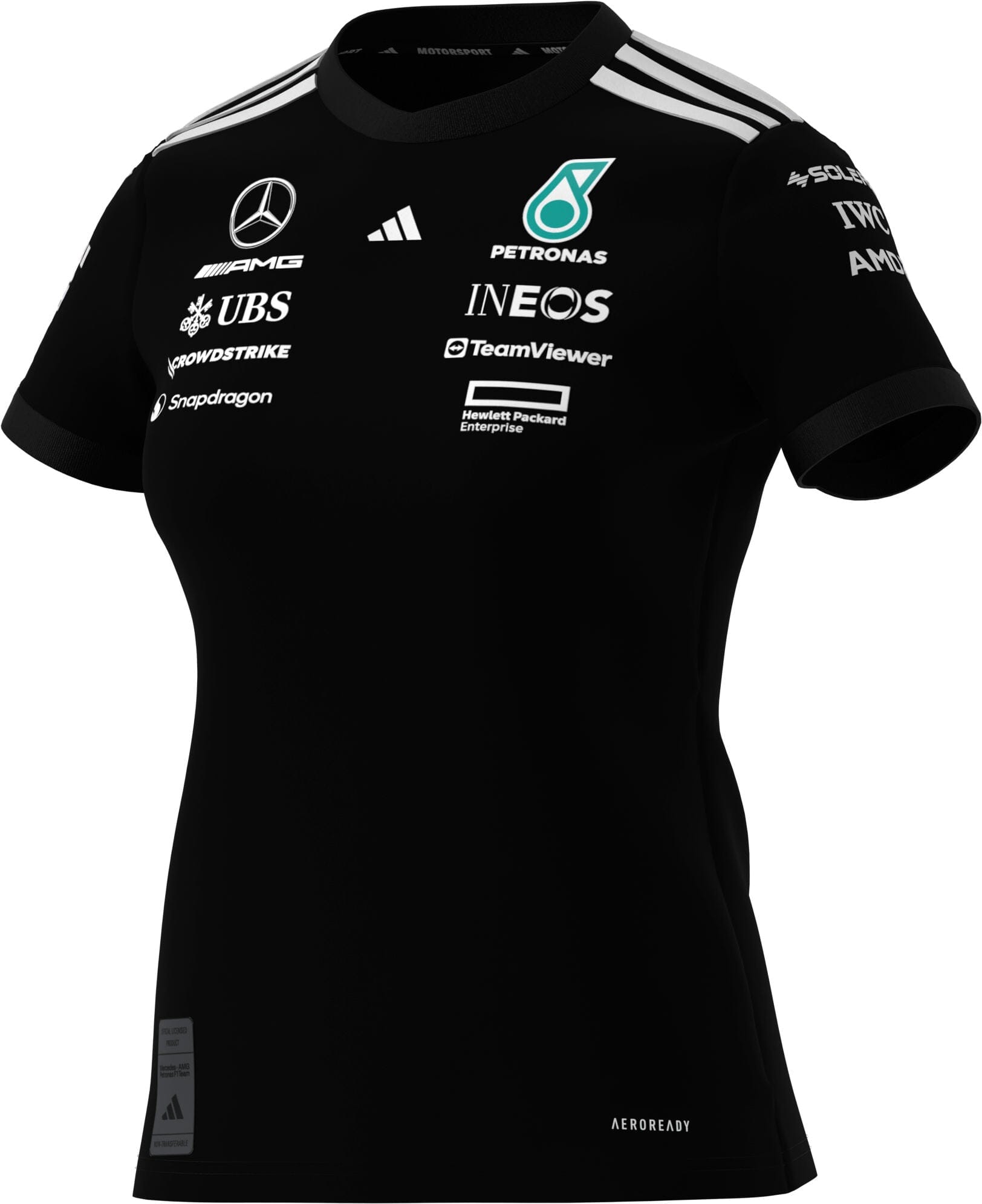 Mercedes - AMG Petronas Formula One 2025 Women's Team Driver Jersey - Black/White