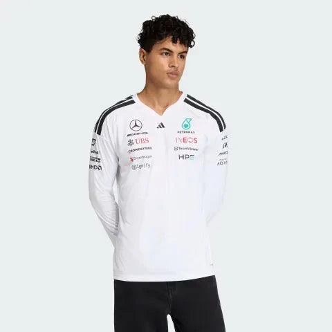 AMG Petronas | Long Sleeve T-Shirt with Climacool Fabric | Stylish Jersey for Race Fans 3
