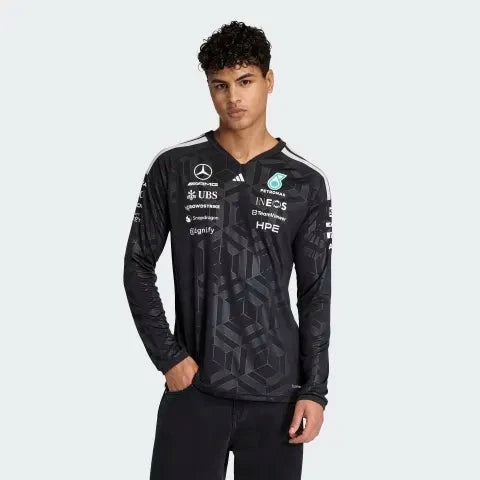 AMG Petronas | Long Sleeve T-Shirt with Climacool Fabric | Stylish Jersey for Race Fans 9