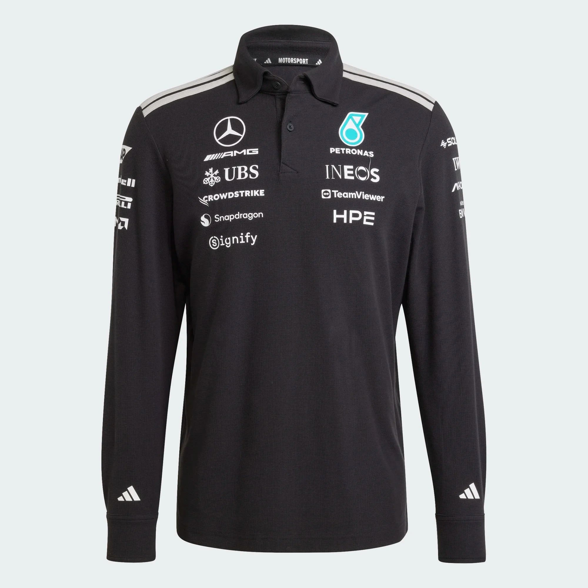 AMG Petronas | Long Sleeve Polo Shirt for Men with Button Closure | Stylish and Comfortable Design for Work or Leisure 1