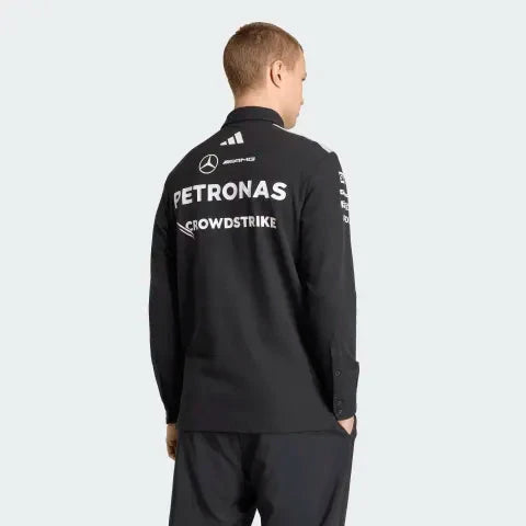 AMG Petronas | Long Sleeve Polo Shirt for Men with Button Closure | Stylish and Comfortable Design for Work or Leisure 2