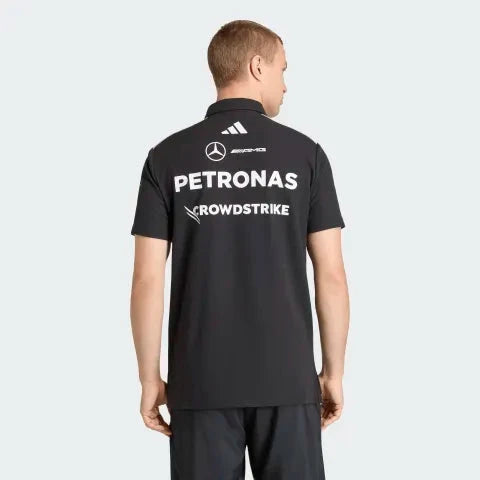 Mercedes AMG | Men's Polo Shirt with Waffle Construction & Breathable Fit | Perfect for F1 Fans 3