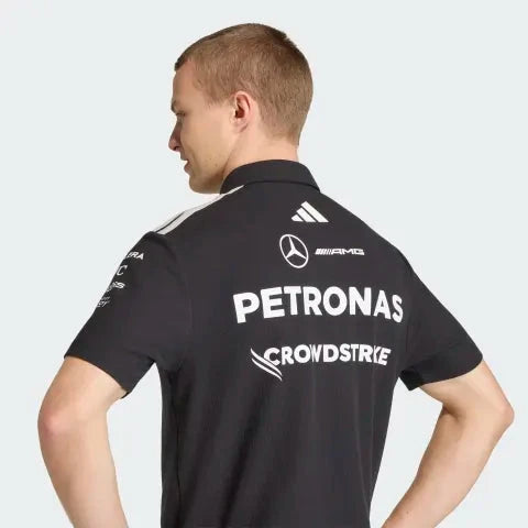 Mercedes AMG | Men's Polo Shirt with Waffle Construction & Breathable Fit | Perfect for F1 Fans 8