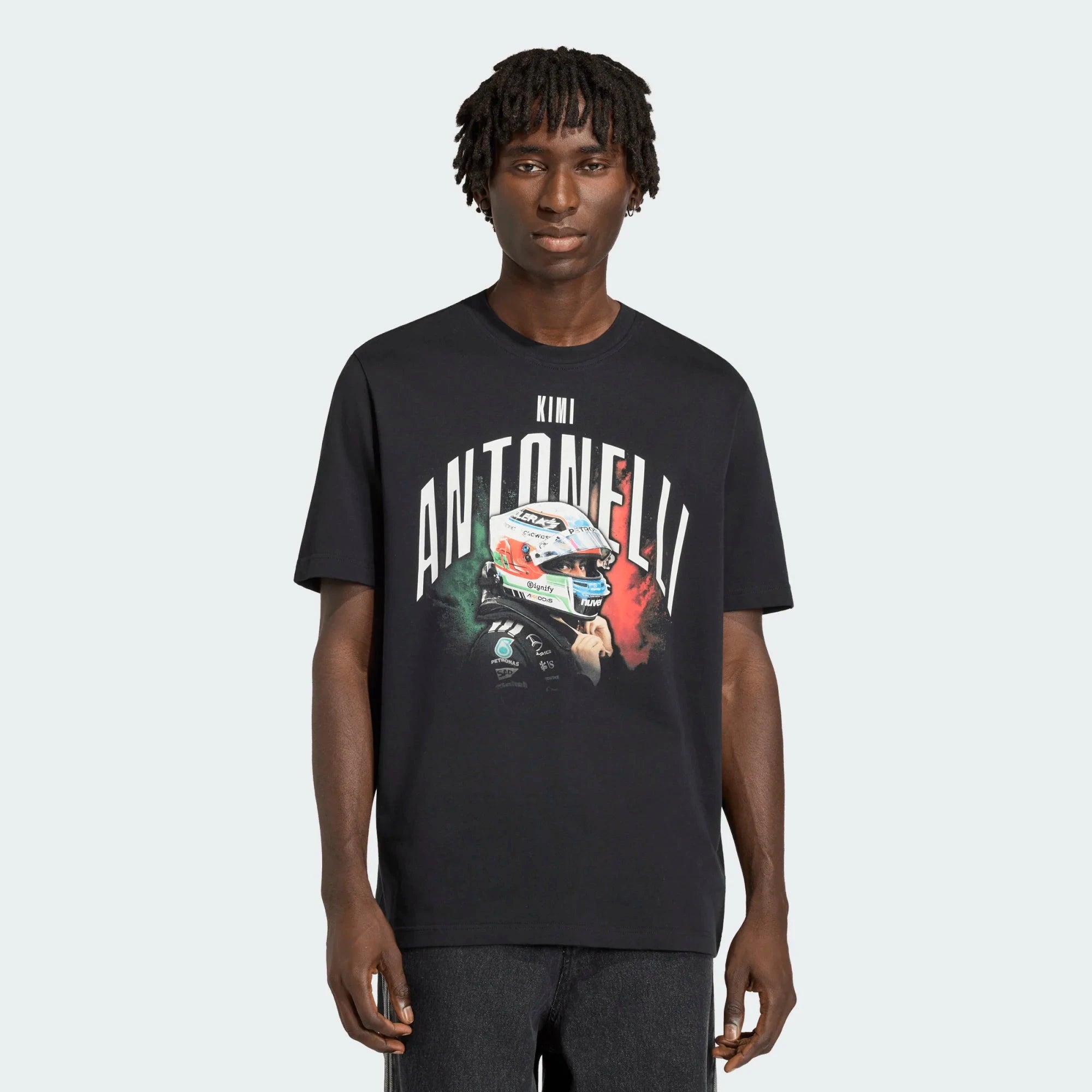 Mercedes - AMG Petronas Formula One Kimi Antonelli Men's Graphic T-Shirt - Black